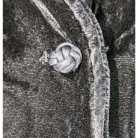 J. Jill Women's Size MP Velvet Jacket w/ Asian Knot Frog Closure & Buttons ~ New - Picture 8 of 15